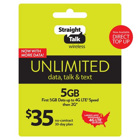 Straight talk digital card - Straight Talk $35 Bronze Unlimited Talk & Text 30-Day Prepaid Plan (10GB of data at high speeds then 2G*) with 5GB Data Hotspot Enabled + Int'l Calling e-PIN Top Up (Email Delivery) (4.0) 4 stars out of 2982 reviews 2982 reviews